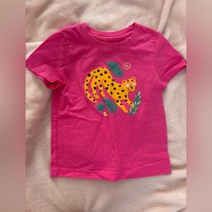 Pink toddler T-Shirt with Leopard Design